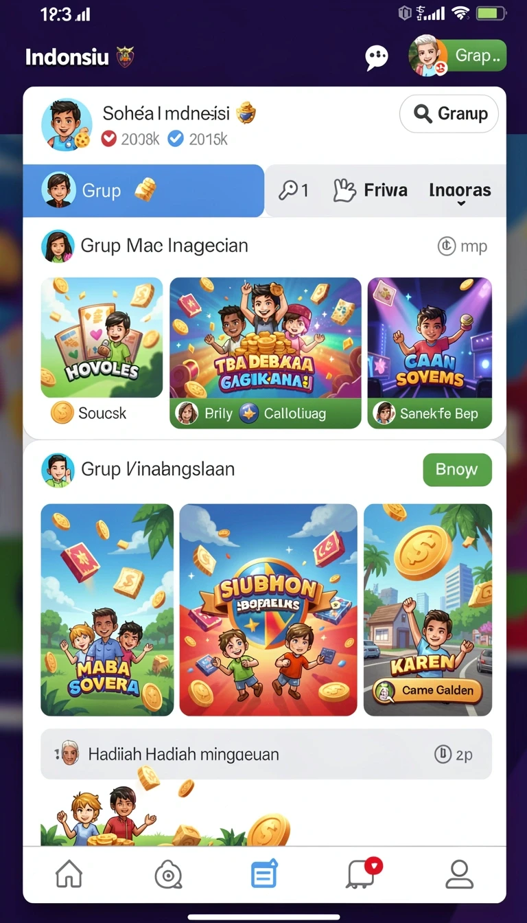 Beragam pilihan permainan menarik dalam aplikasi svip3 App APK Terbaru.